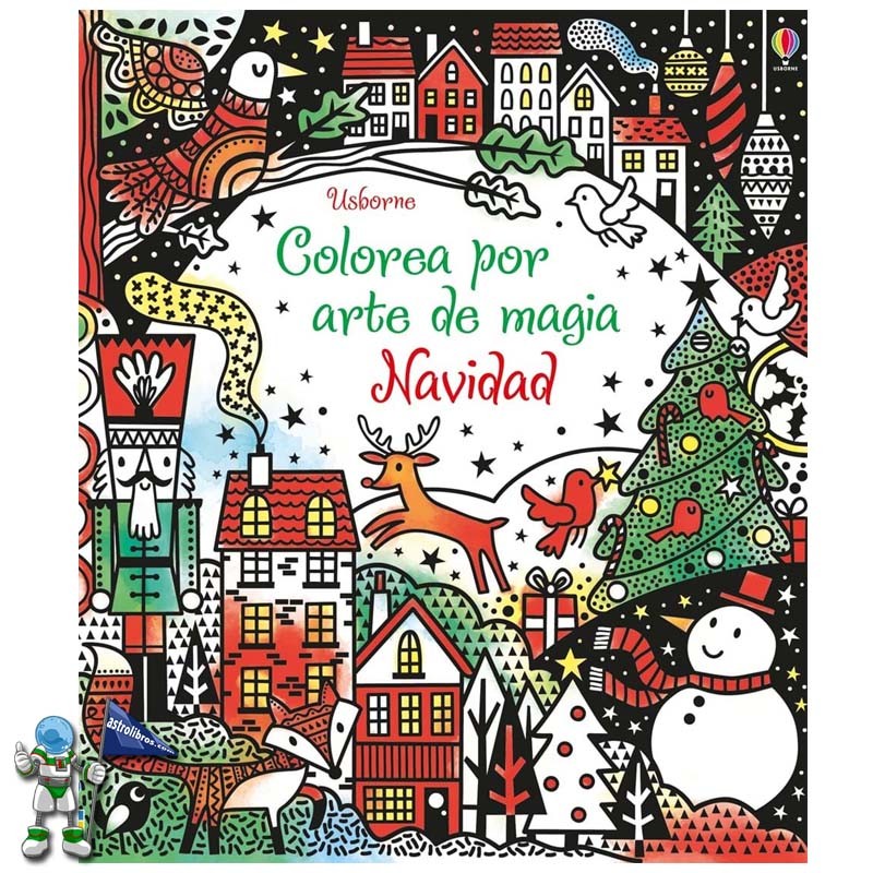 Colorea por arte de magia Navidad | Libros de navidad Usborne | Astrolibros librería infantil Vitoria-gasteiz | Librería online