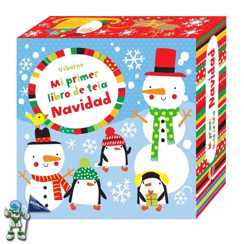 Mi primer libro de tela Navidad  | Libros de navidad Usborne | Astrolibros librería infantil Vitoria-gasteiz | Librería online